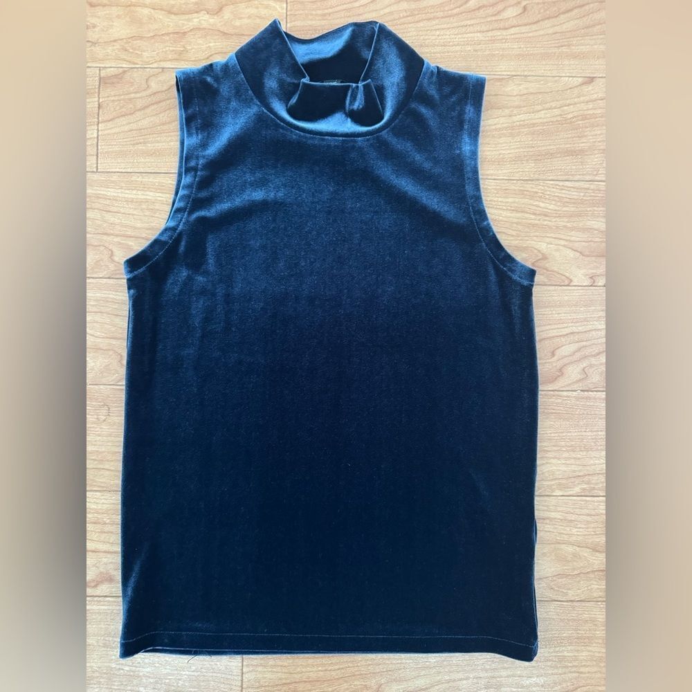 J Crew Velvet Sleeveless Top